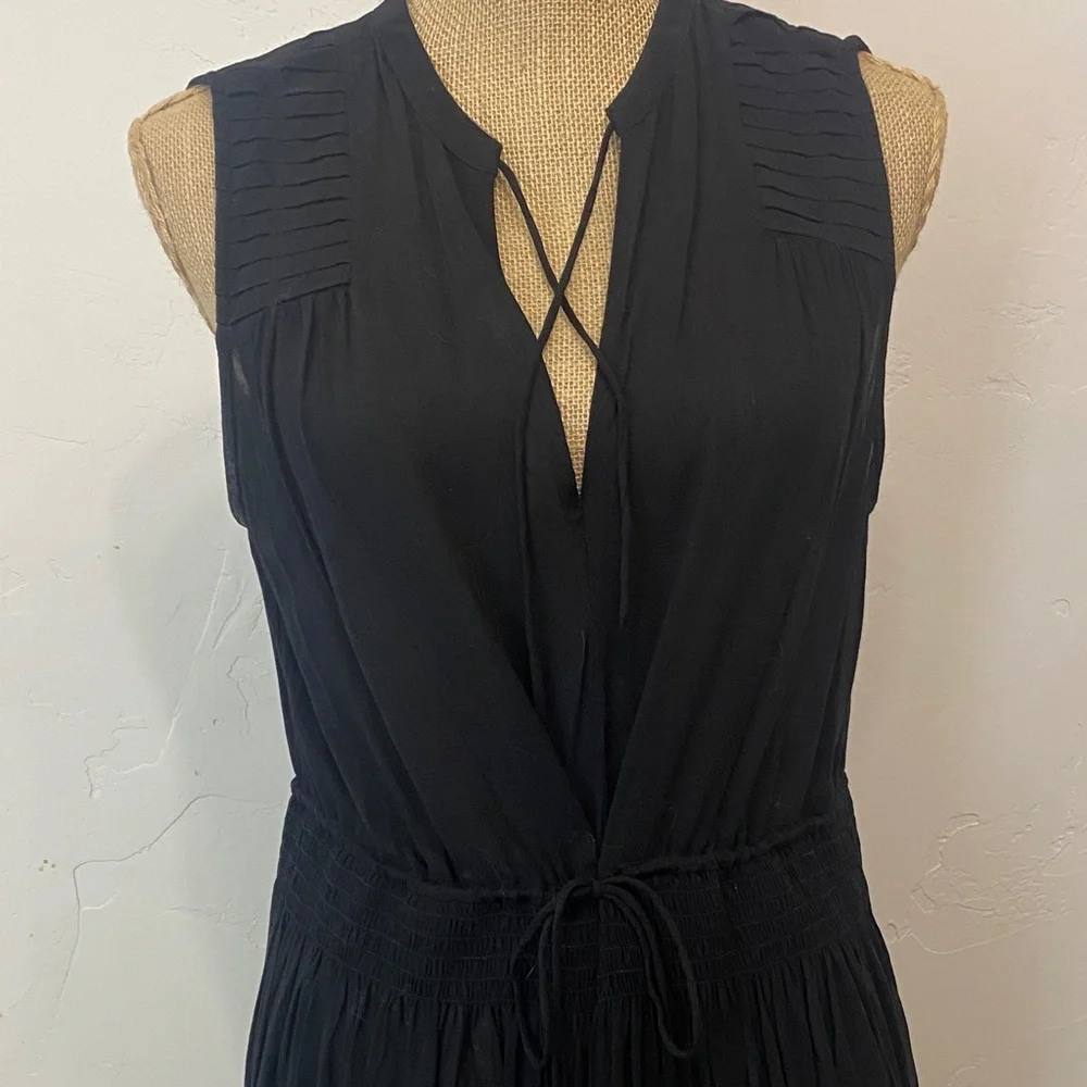 James Perse Black Sleeveless Loose Fit Dress - Picture 2 of 6
